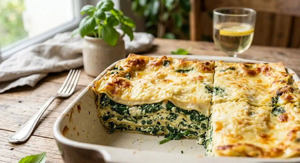 Lasagnes aux épinards et ricotta