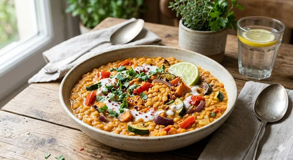 Dahl de lentilles corail