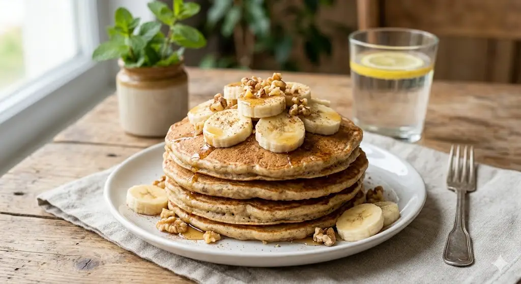 Pancakes paléo à la banane et aux oeufs