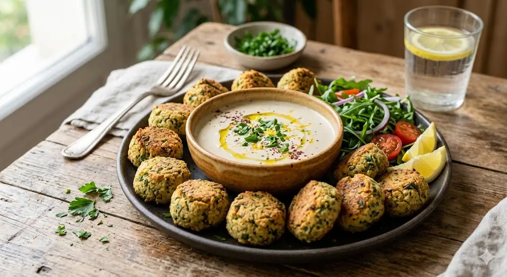 Falafels au four et sauce tahini