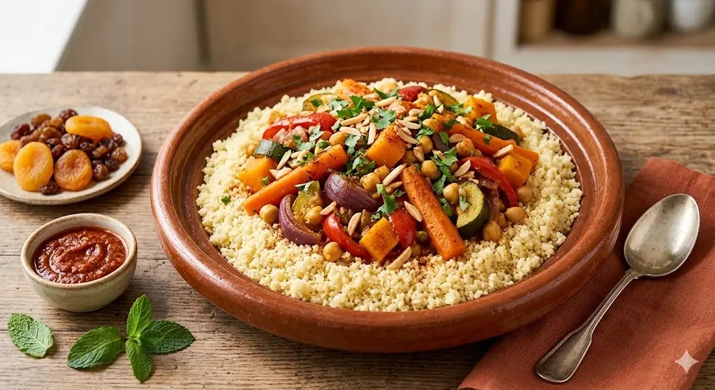 Couscous de légumes et pois chiches