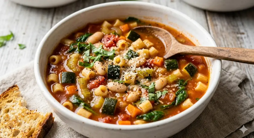 Soupe minestrone maison