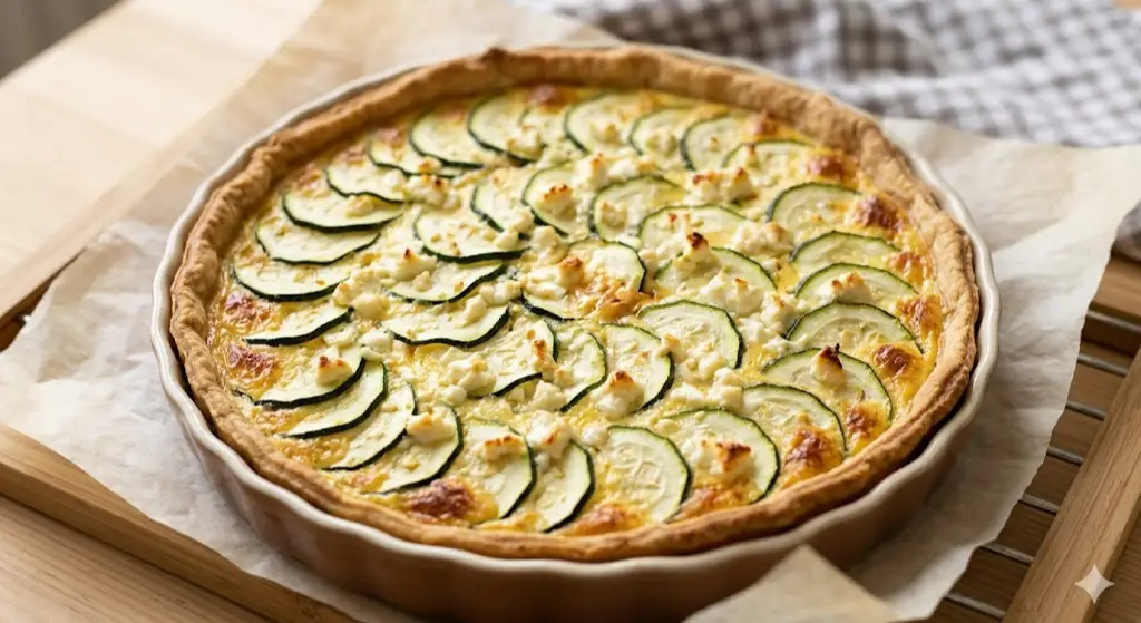 Quiche aux courgettes et feta