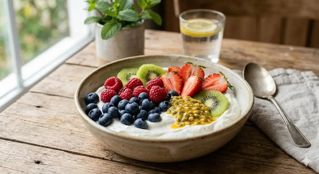 Fromage blanc aux fruits frais