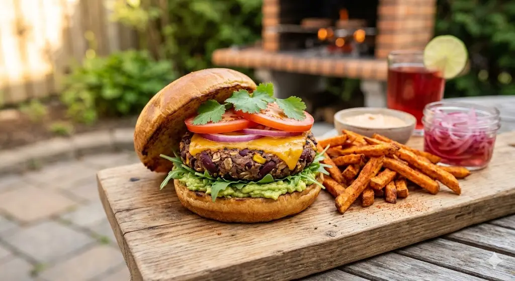 Burger végétarien aux haricots rouges