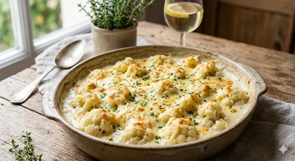 Gratin de chou-fleur au fromage
