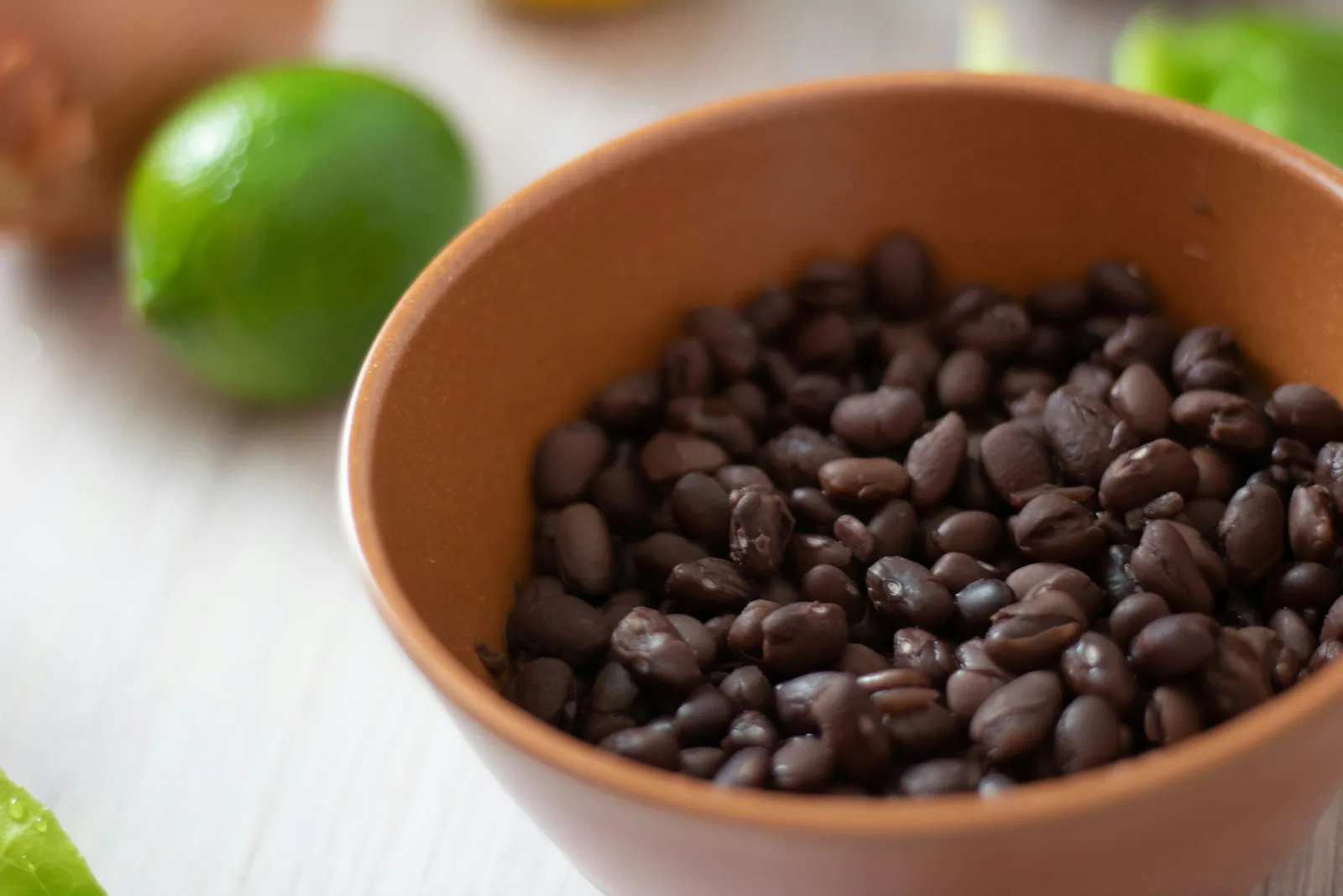 Haricots noirs cuits